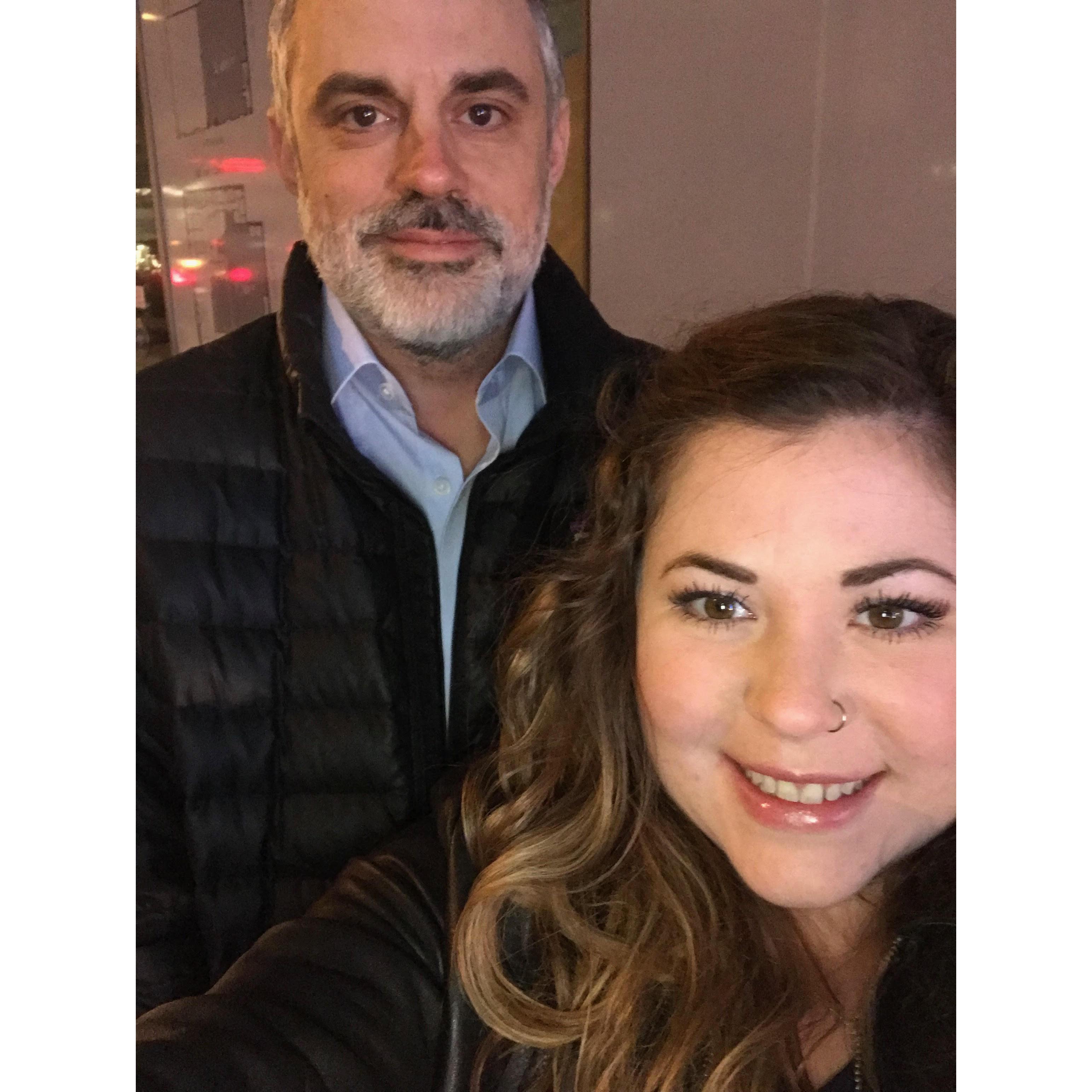 on our way to a broadway in nyc