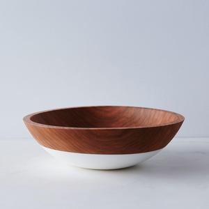 Hand-Dipped Cherry Wood Bowl (12")