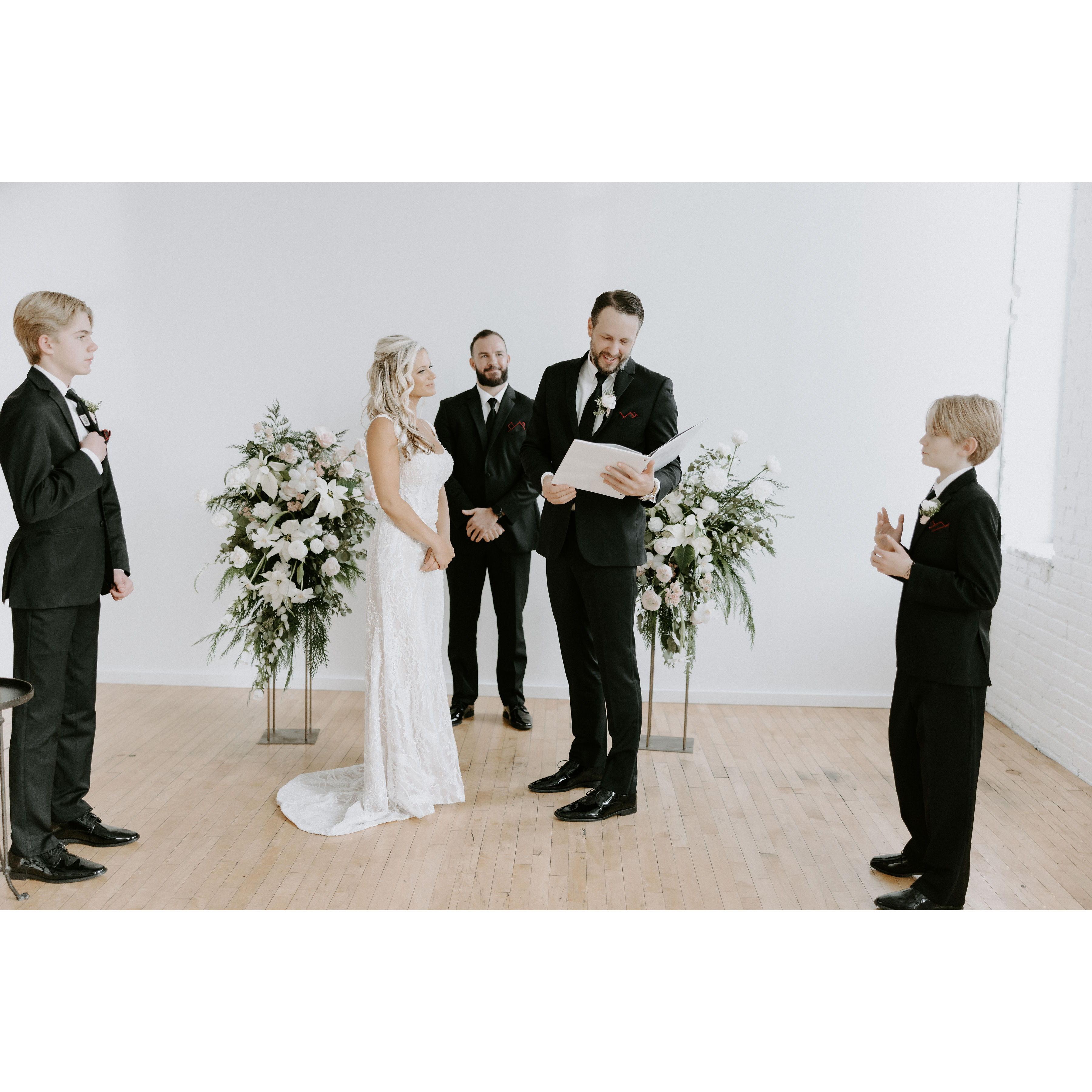 Vows to the boys