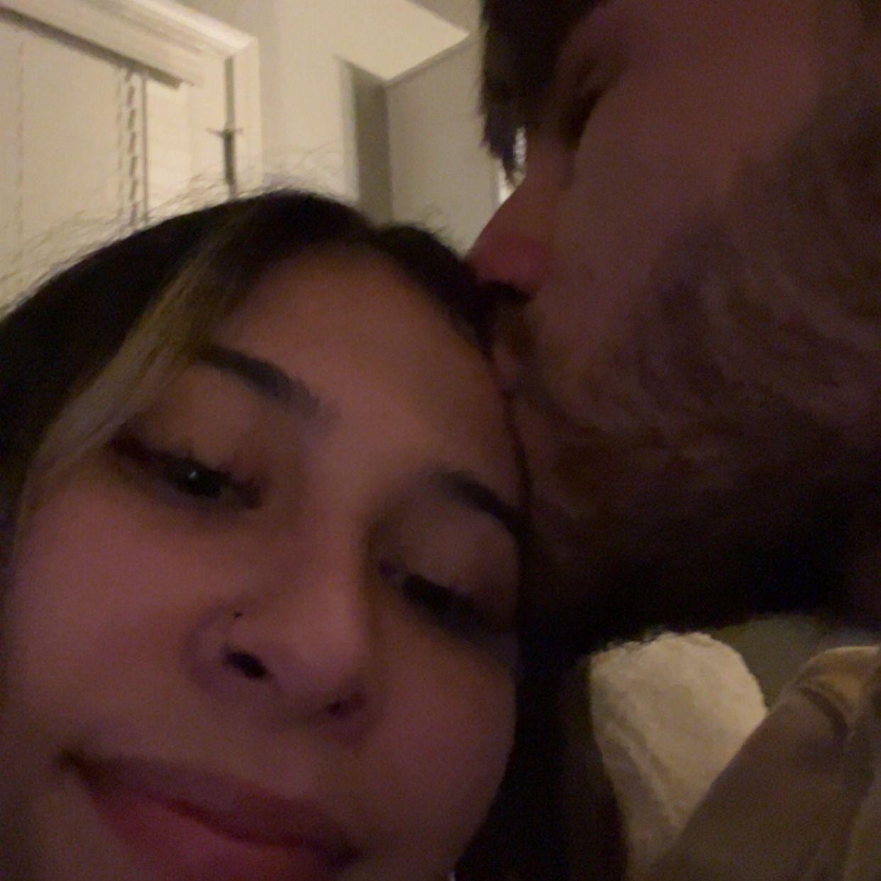 Forehead kisses, one of many