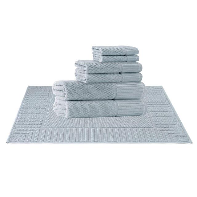 8pc Timaru Turkish Cotton Bath Towel Set Green - Enchante Home