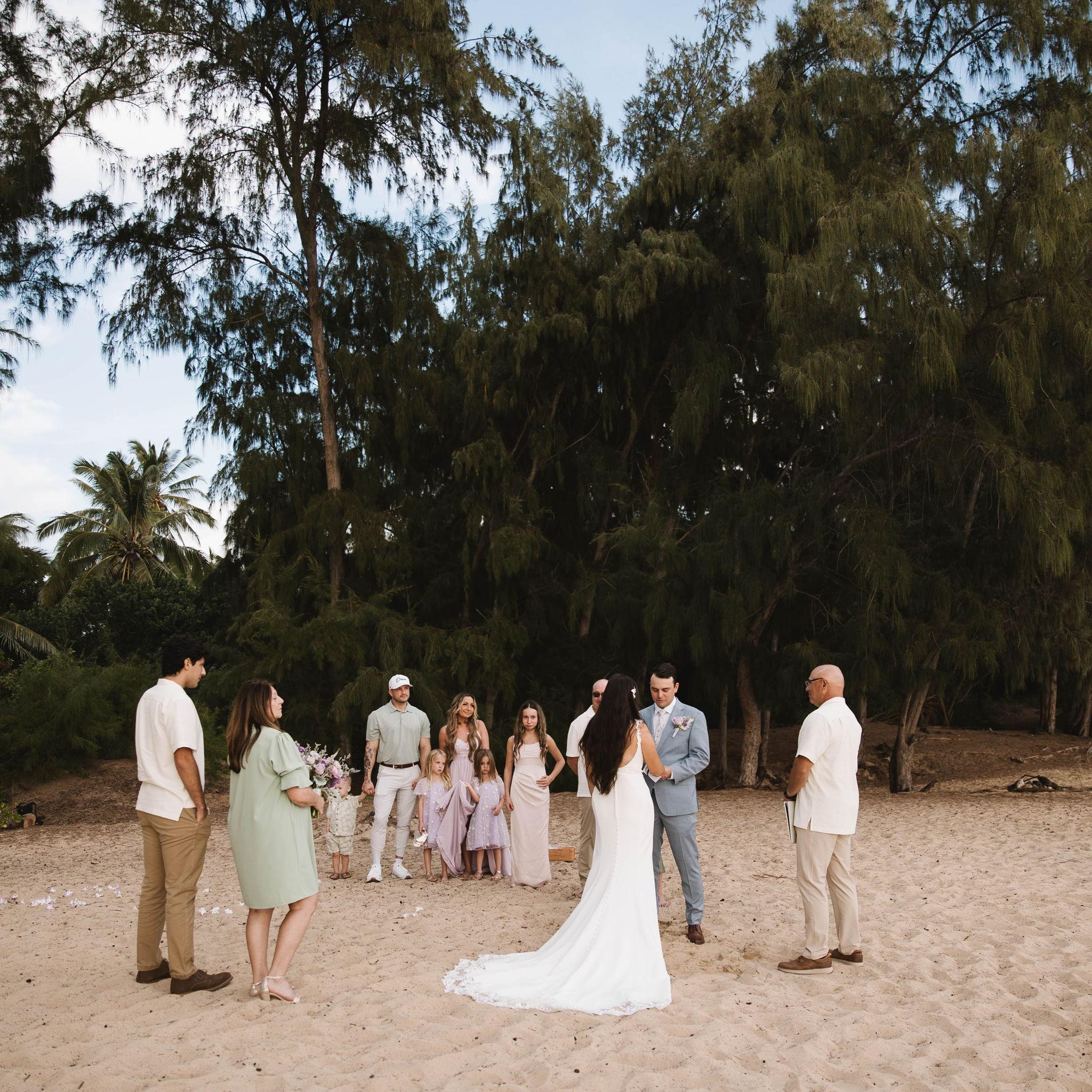 It was so special to be able to exchange our vows in front of our families.