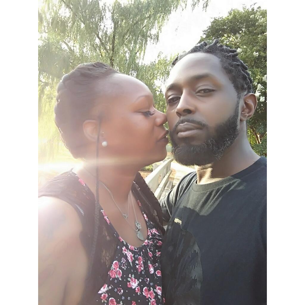 This picture was not planned! He captured this right as I was kissing his face.