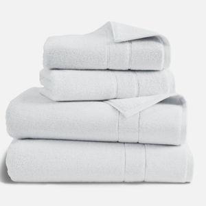 Super-Plush Turkish Cotton Bath Towels - White