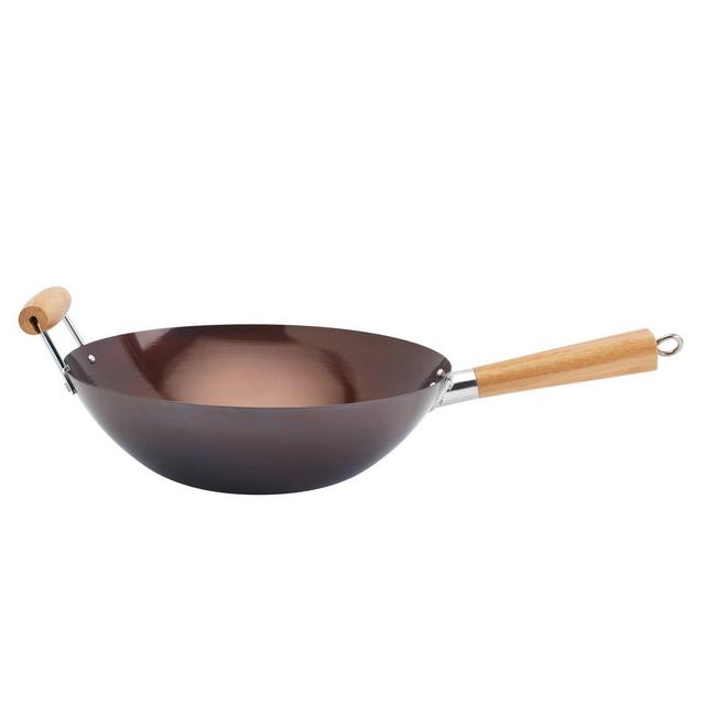 Infuse 14" Open Wok with Bamboo Stick Handle