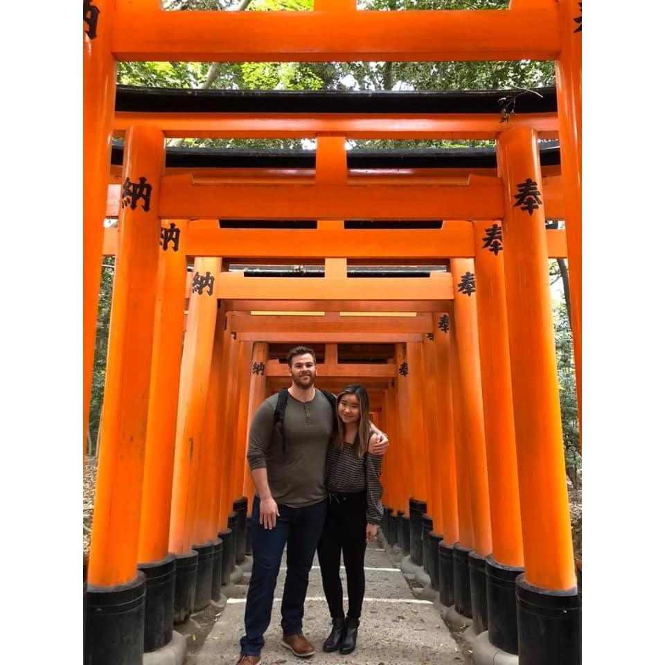 We woke up SO early to get this picture in Japan!
