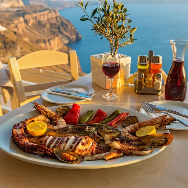 Dinner in Greece