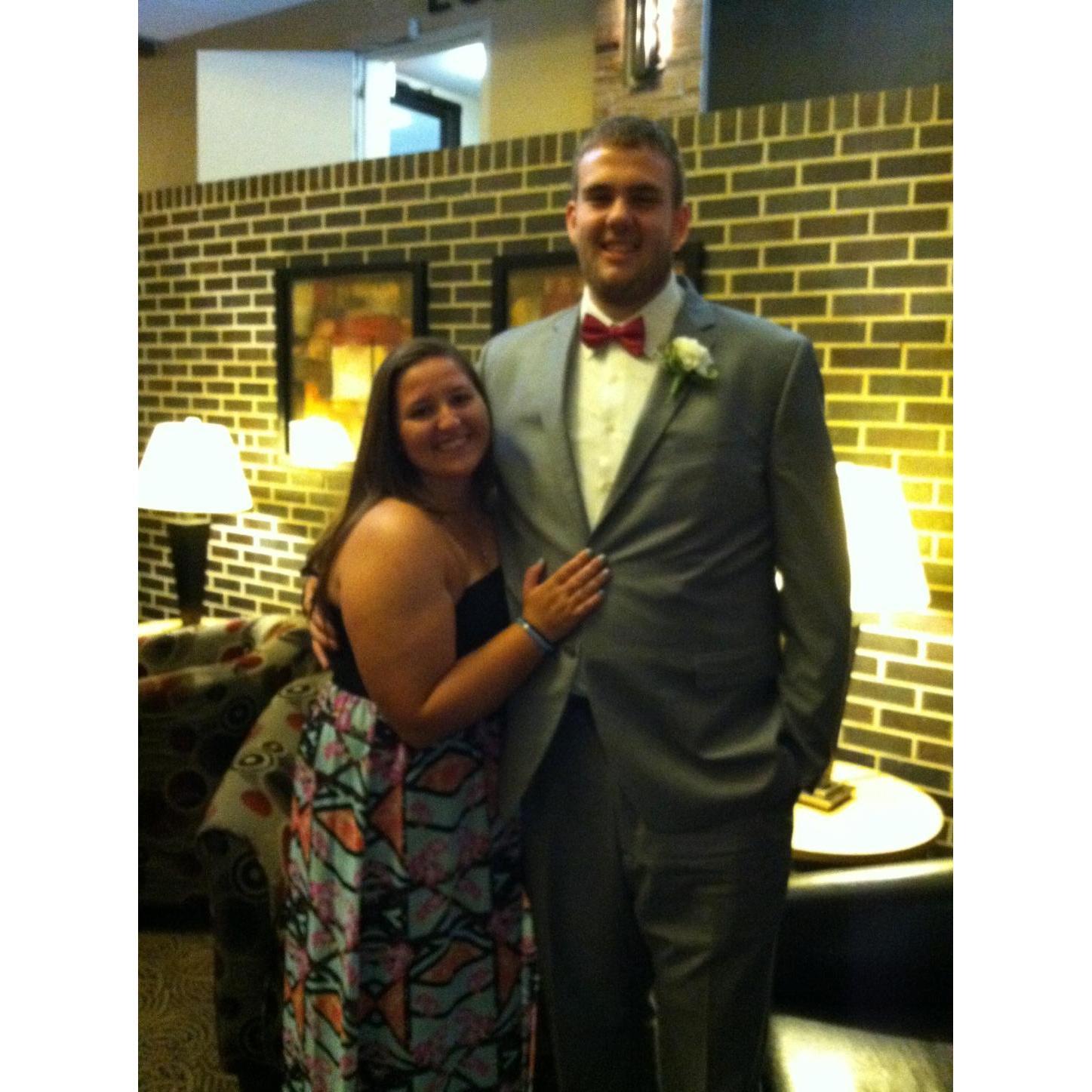 This picture was taken at Ryan and Meg's wedding, the first summer after we started dating!