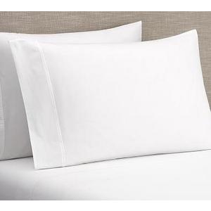 PB Classic 400-Thread-Count Organic Pillowcases, Set of 2, Standard, White