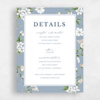 Blue Wedding Enclosure - Foxglove