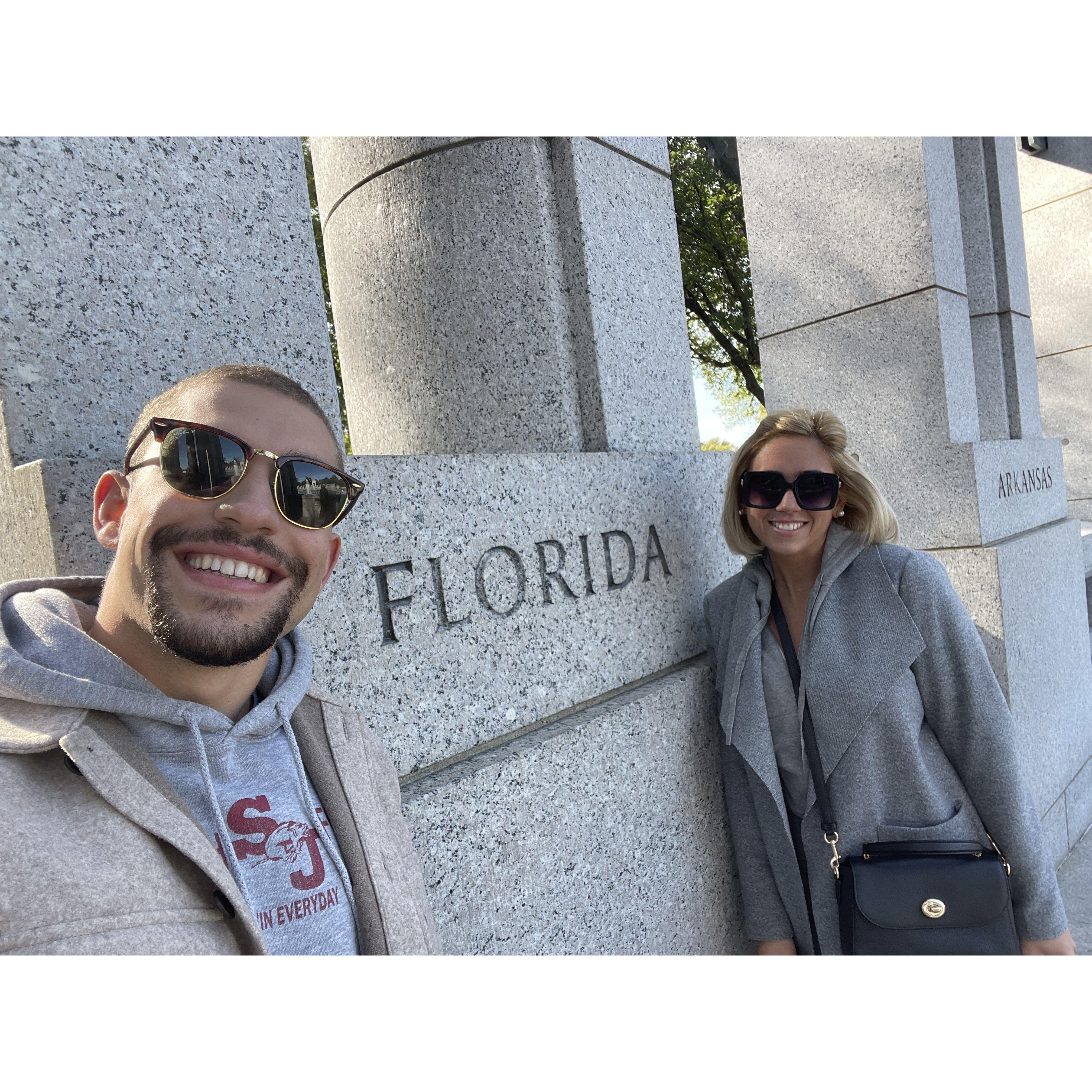 The one in DC that we joked (but were both very serious) that we would be moving to Florida!