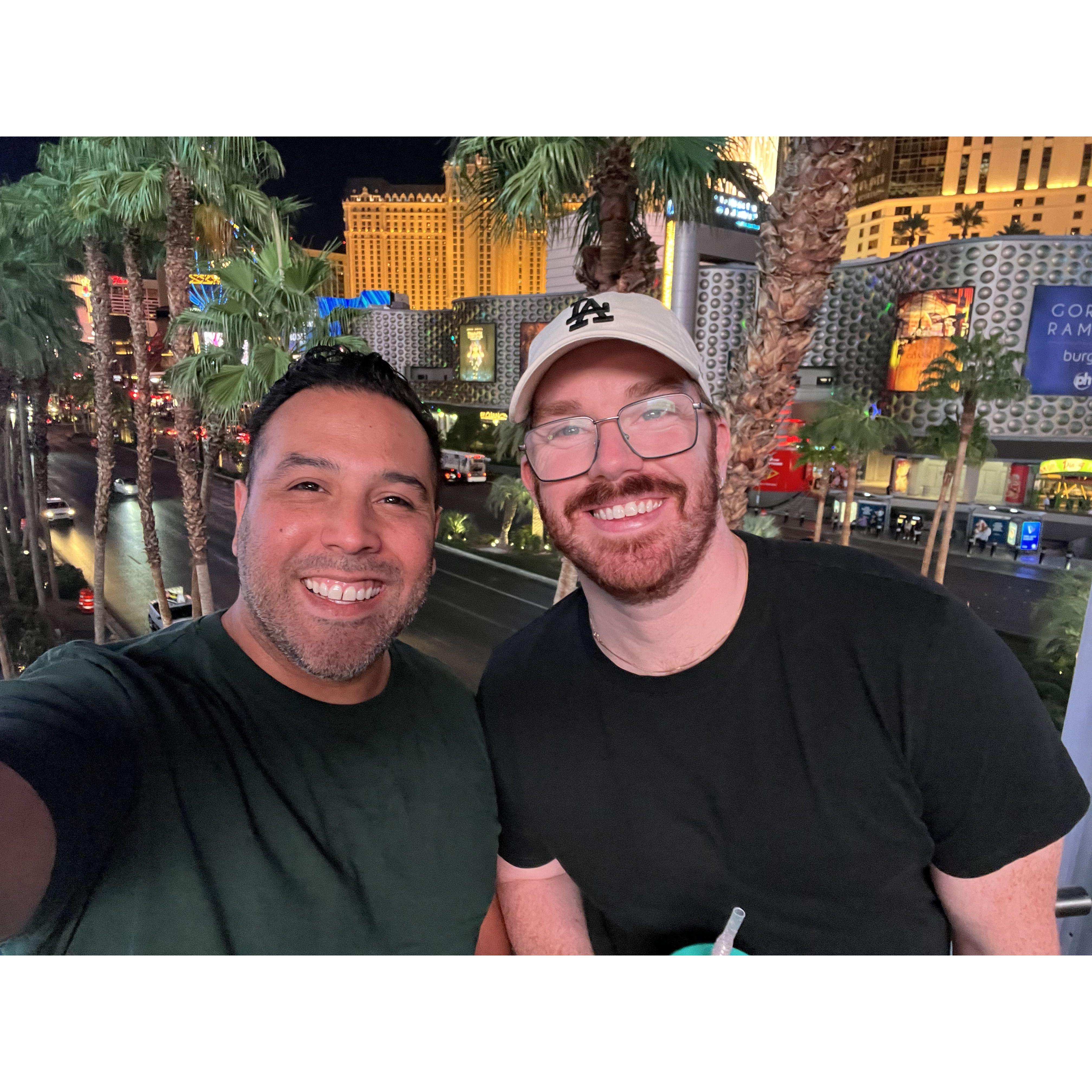 Brian's first time in Las Vegas