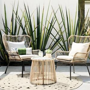 Latigo 3pc All-Weather Wicker Outdoor Patio Chat Set - Tan - Threshold™