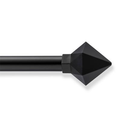 48"-84" Cafe Rod Faceted Pyramid Black - Room Essentials™
