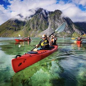 Kayaking in Lofoten Islands