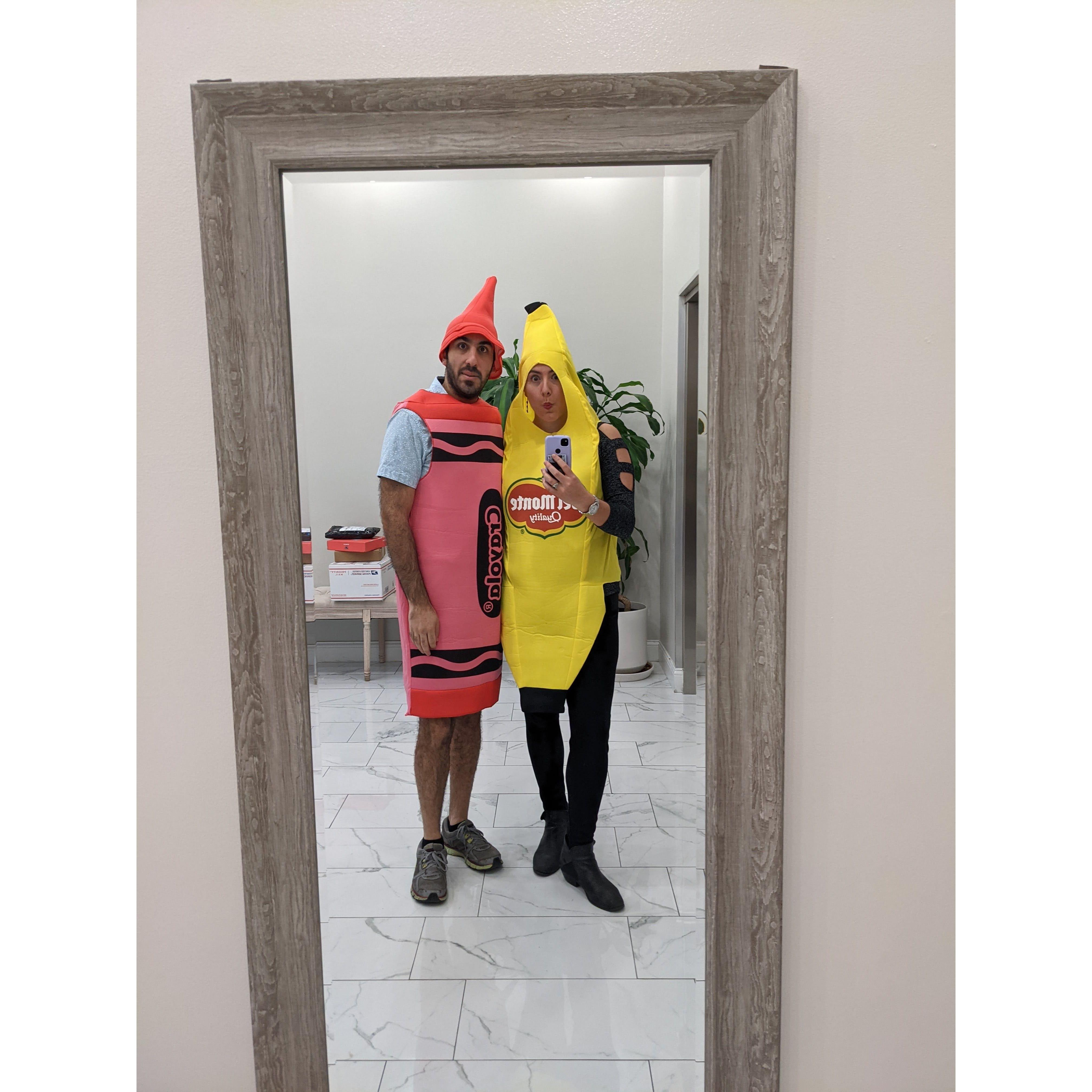 We keep saying we will get better costumes, but we have worn these for every Halloween an Purim