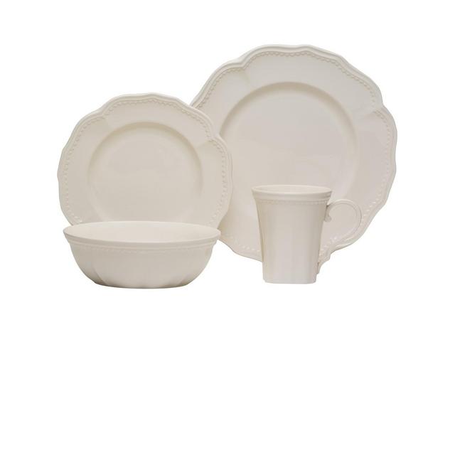 Red Vanilla Classic 16-piece Dinner Set with Coupe Bowl