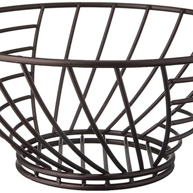Spectrum Diversified Wright Small Steel Wire Produce Basket, Fruit Basket & Vegetable Holder, Modern Kitchen Countertop Food Storage Bowl