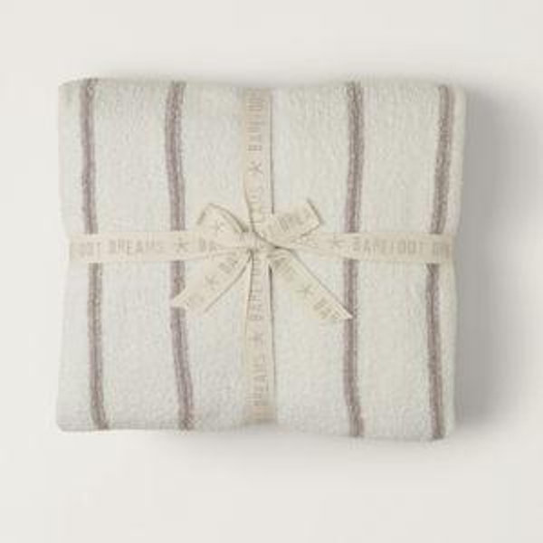 CozyChic® Pinstripe Bed Blanket, 106 x 92