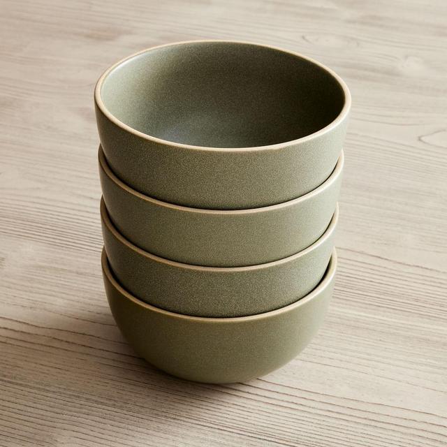 Mill Stoneware Dinnerware CollectionCereal BowlStonewareGreenSet of 4