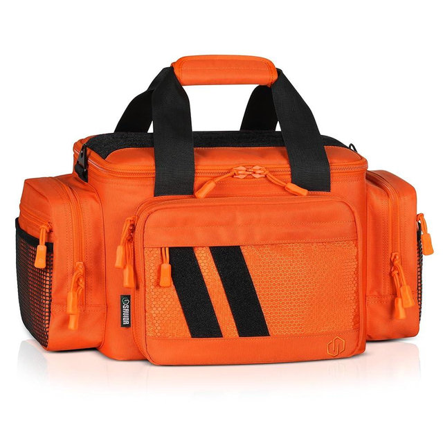 Savior Equipment Specialist Series Tactical Triple Pistol Shooting Range Hunting Duffle Bag Gun Carrying Case, Rigid Compartment Frame, Lockable Zippers