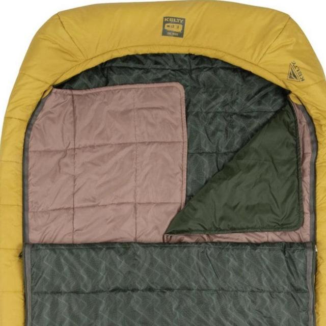 Yellow Doublewide Sleeping Bag: 20F Synthetic - Hike & Camp