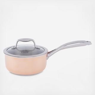 Copper Tri-Ply Professional Covered Saucepan