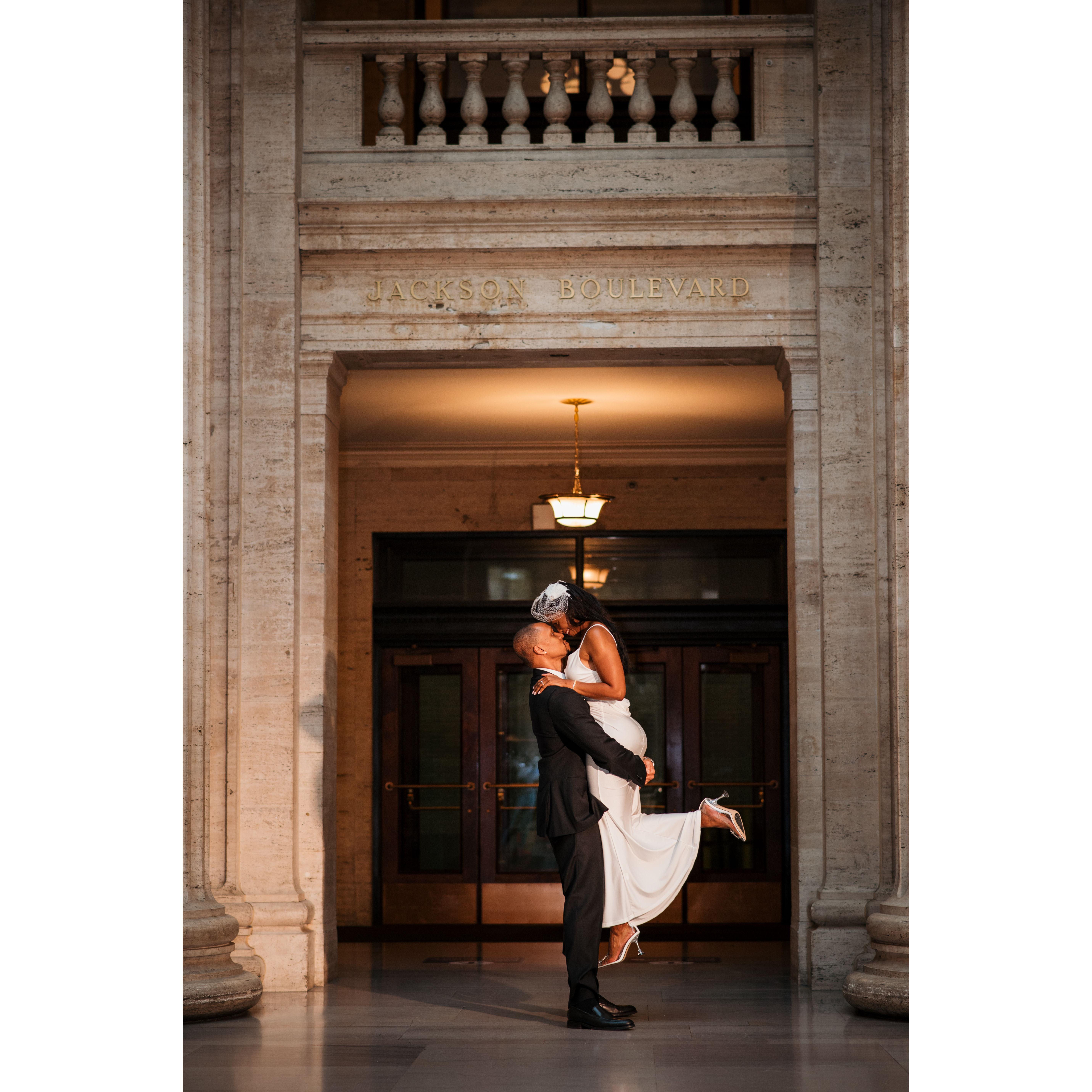 Engagement photos - Chicago Union Station