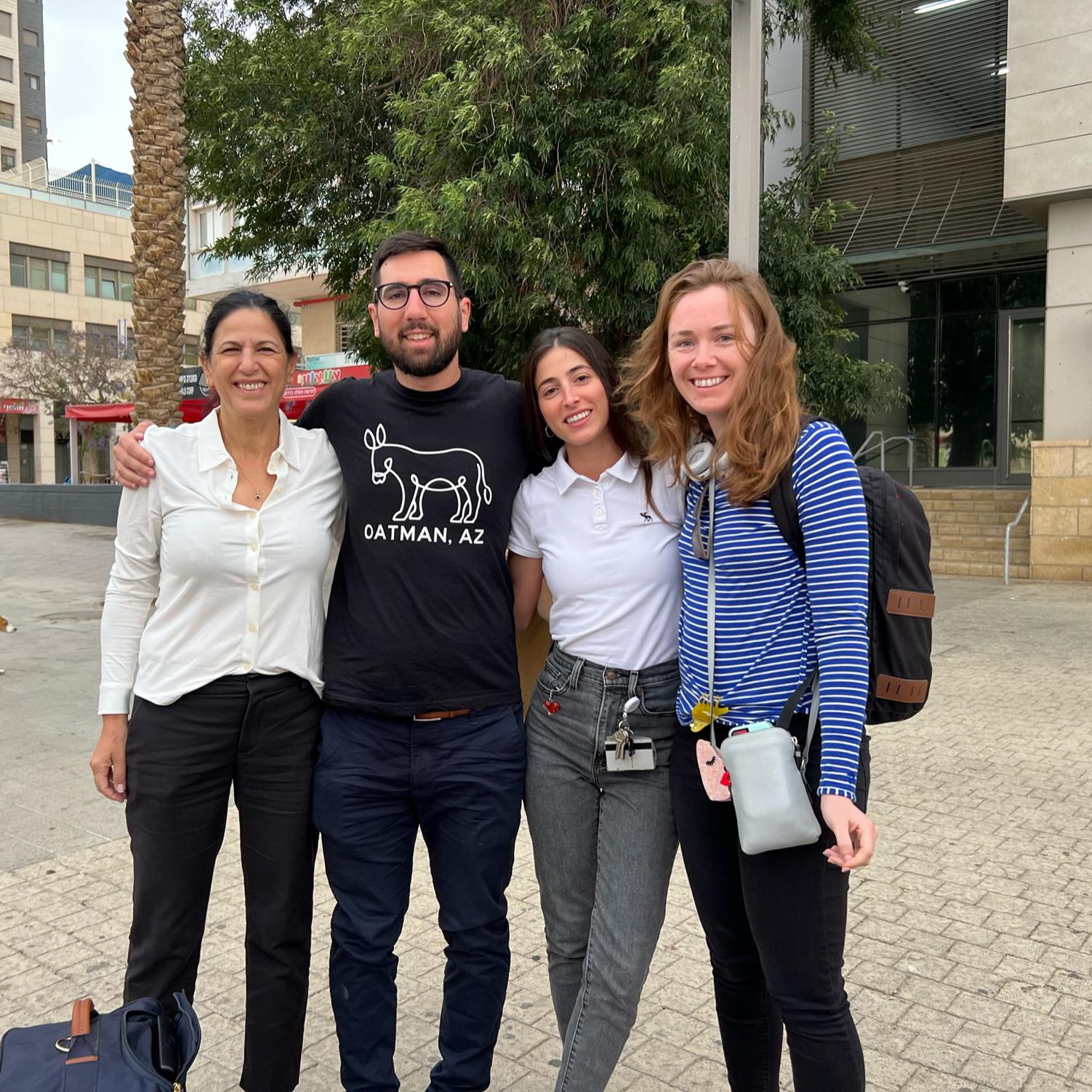 Eugene's Aunt Miri and cousin Danielle in Be'er Sheva