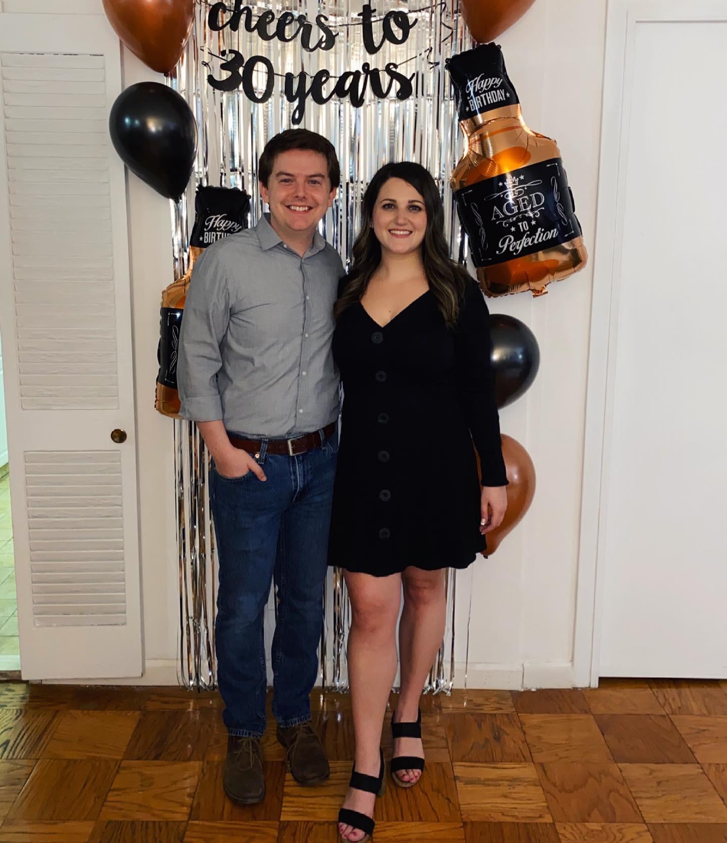 Celebrating Dan’s 30th birthday with a whiskey themed surprise party!