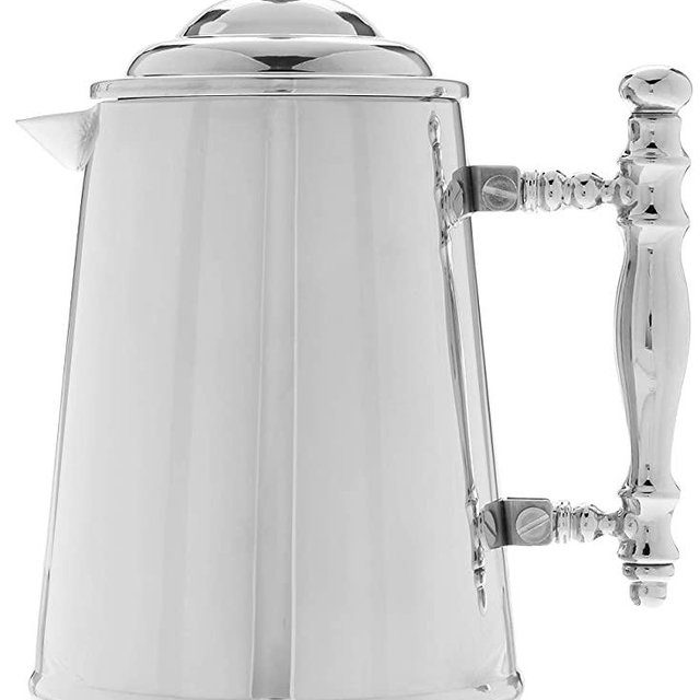 Francois et Mimi Vintage-Style Double Wall French Coffee Press, 34-Ounce, Stainless Steel