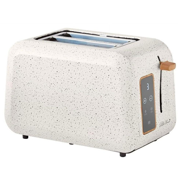 Pioneer Woman Digital 2-Slice Toaster, Linen Speckle – 6 Shade Settings, LED Display, Extra-Wide Slots