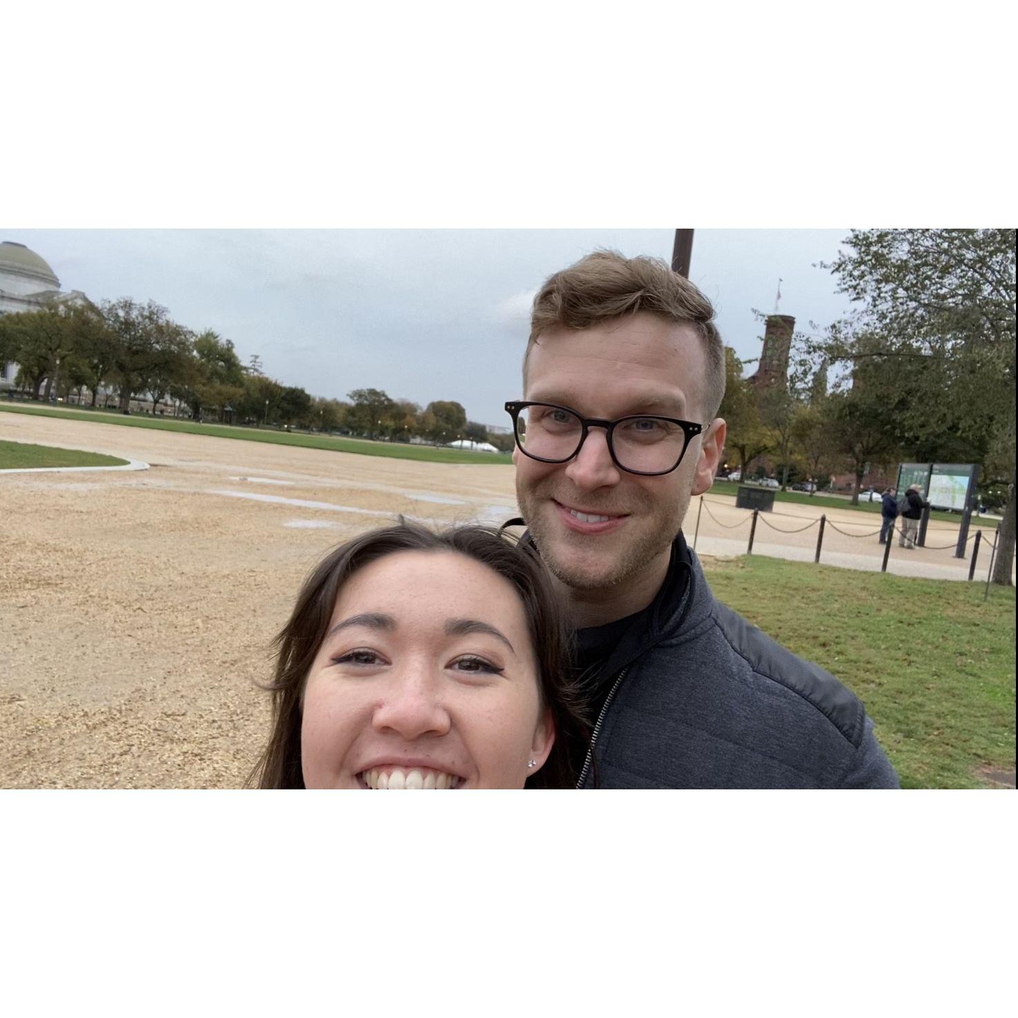 Conrad and Morganne's first date: National Mall.