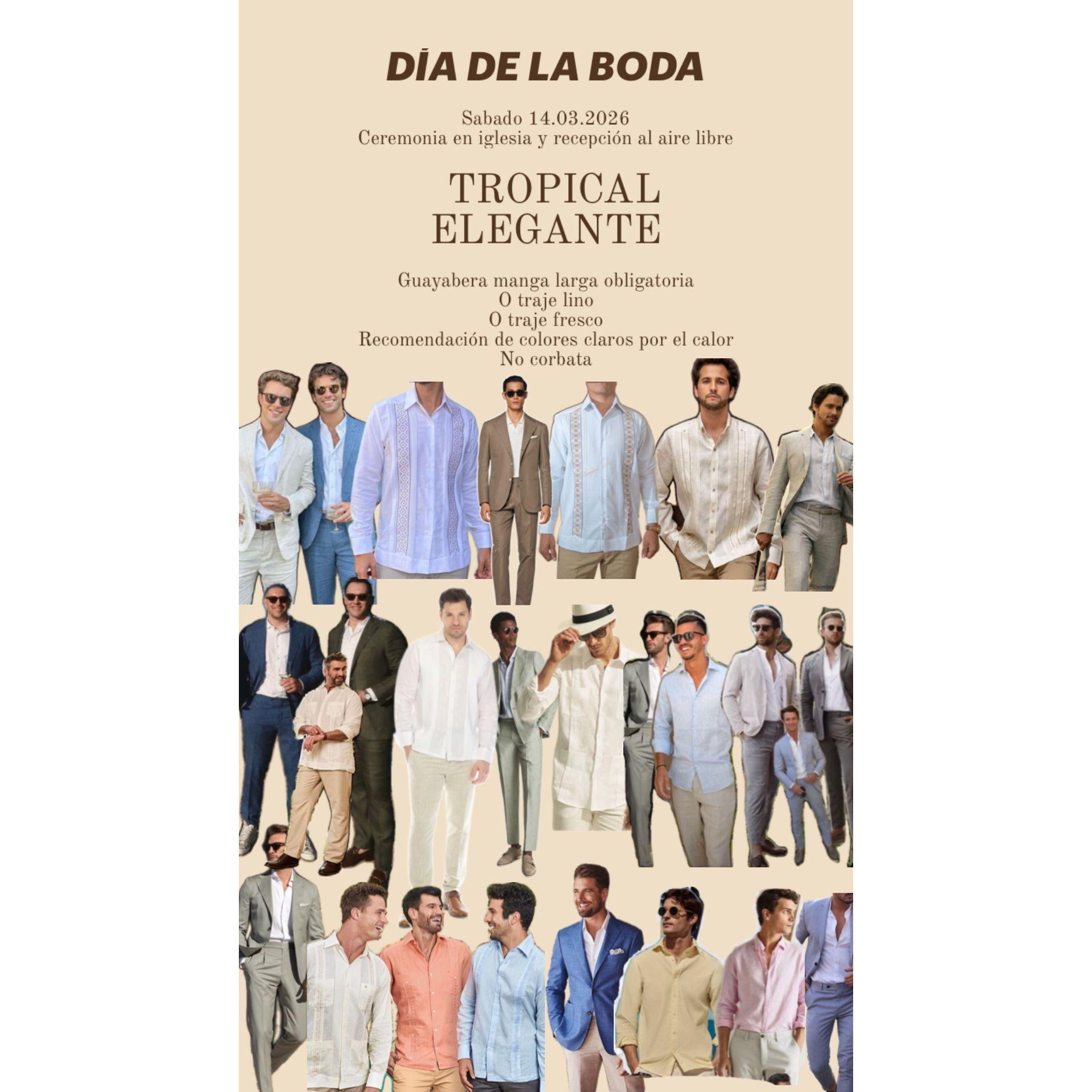 Codigo de vestimenta hombres