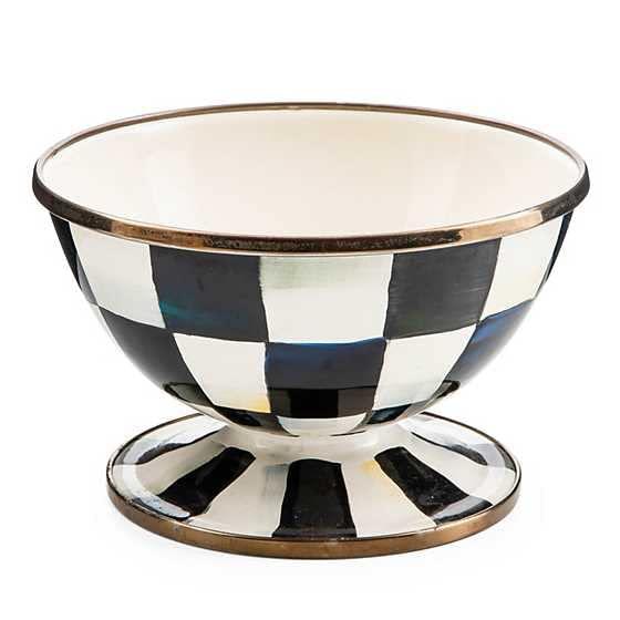 MACKENZIE-CHILDS Courtly Check Enamel Ice Cream Bowl, Serving Bowls for Entertaining