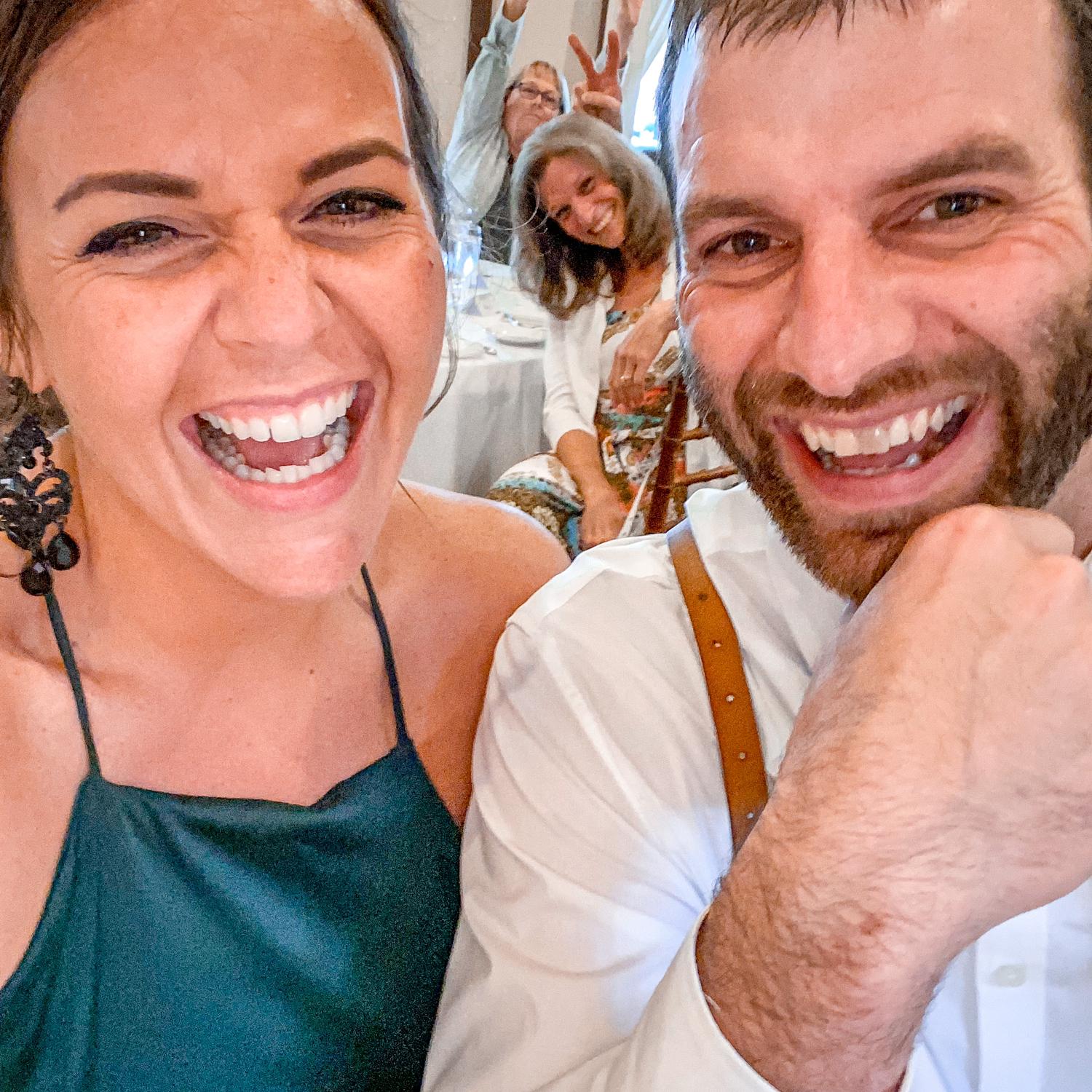 Celebrating the wedding of Christopher and Maggie Robinson (Greg's sister) in Traverse City, Michigan May 2023