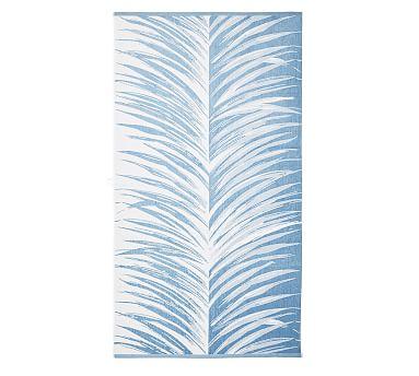 Pottery Barn Pacifico Palm Organic Beach Towel- Chambray