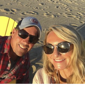 Celebrating the end of the season at the Sandbar on Columbus Day.