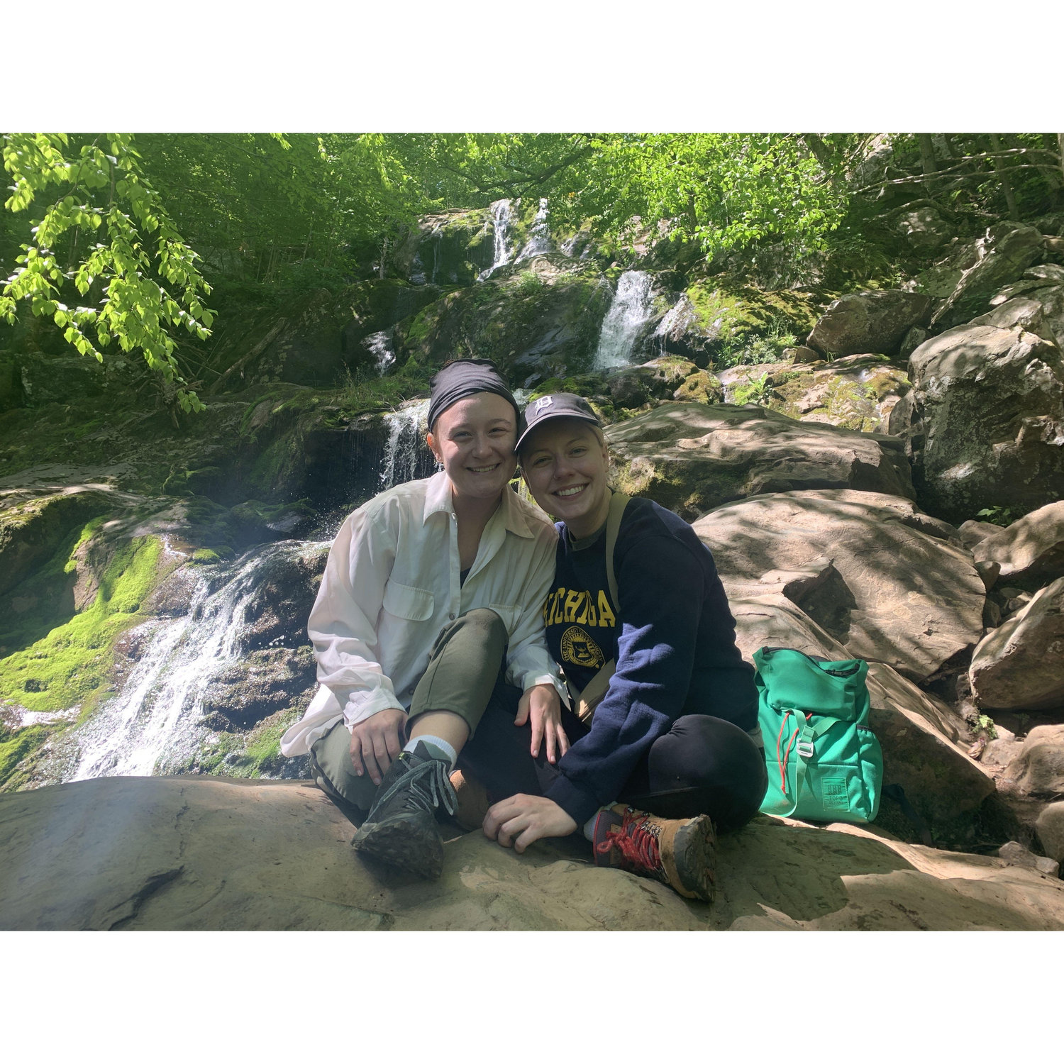 In Shenandoah National Park. We were kidding about hating trees, we actually love them.