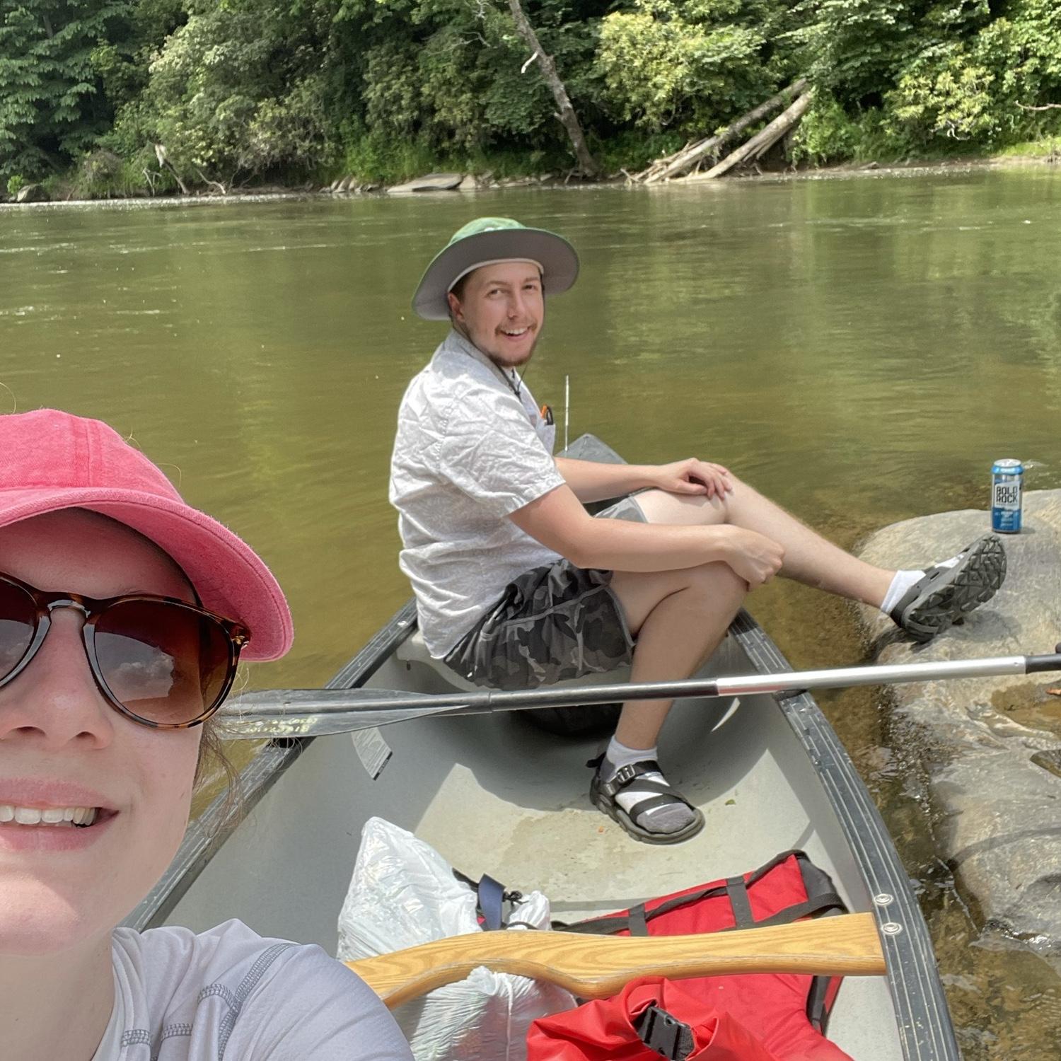 We love canoeing!