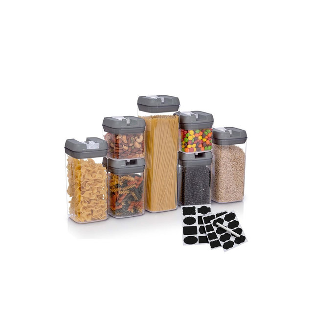 Cheer Collection Airtight Food Storage Containers, Set of 7