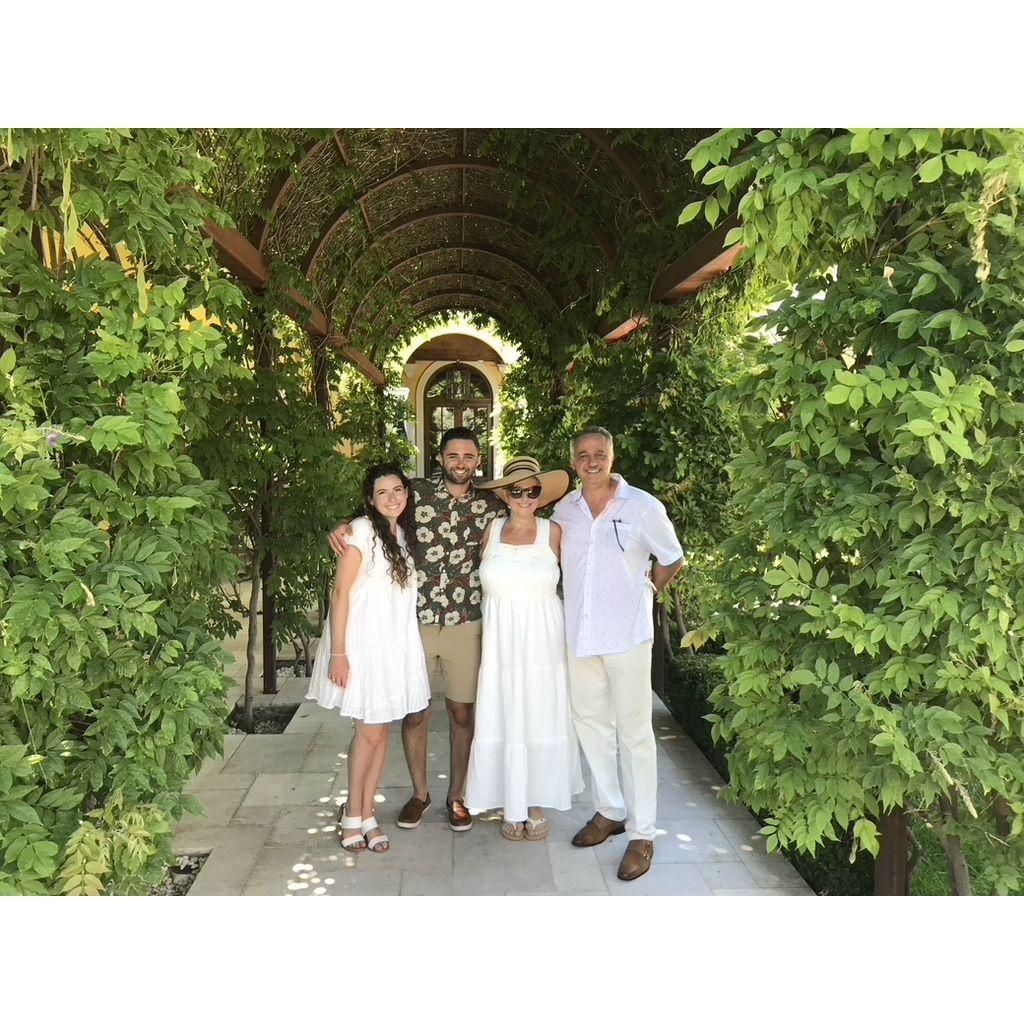 Wine tasting with Zane's parents. Napa, 2022