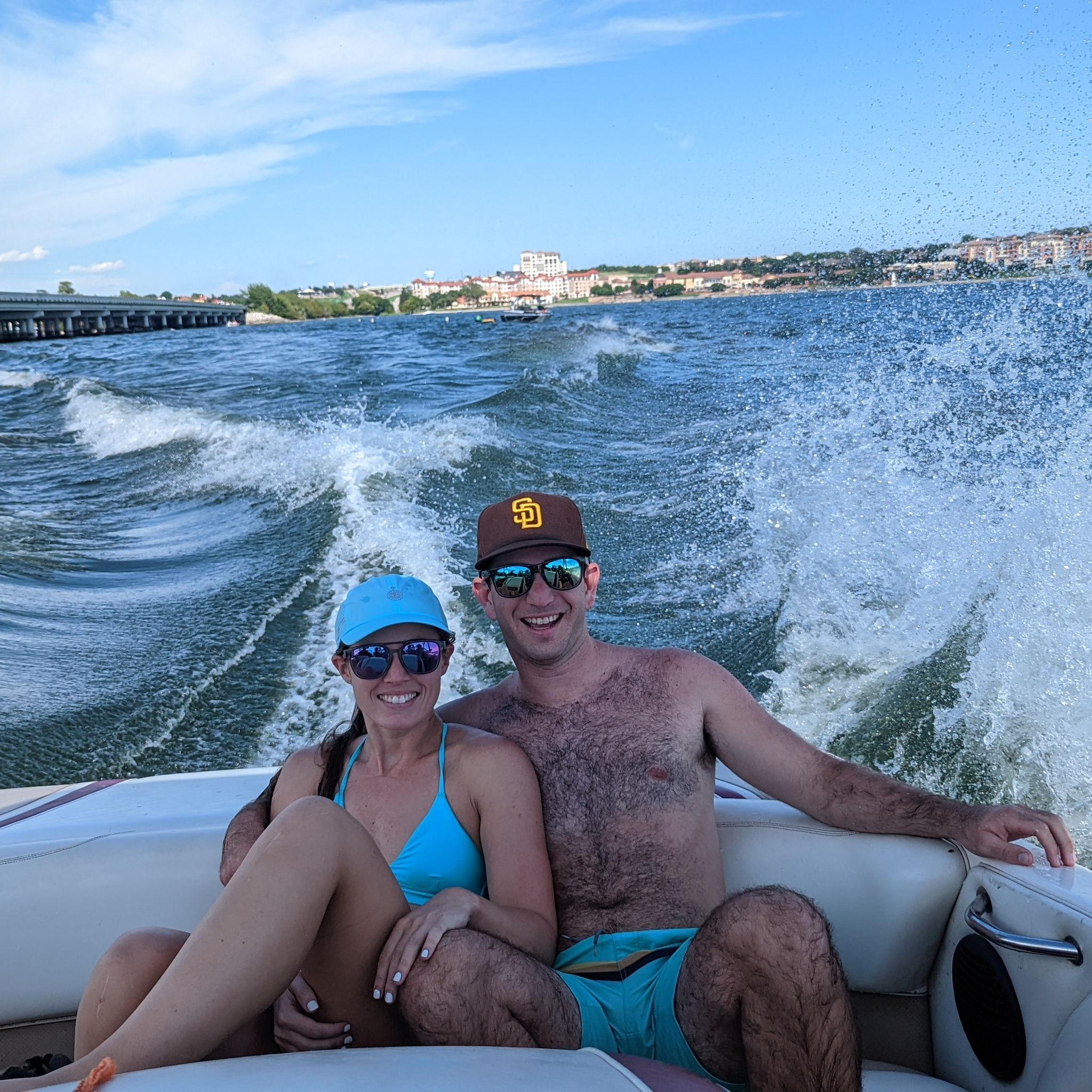 Lake Ray Hubbard with Lindsay's dad