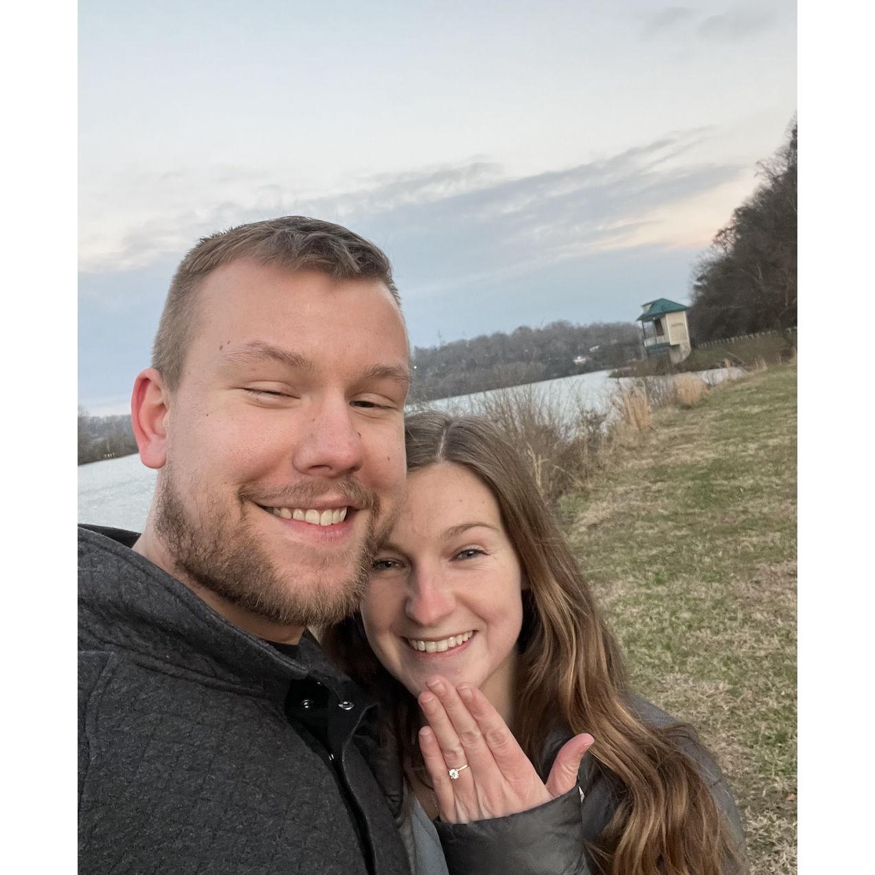 February 13th, when we got engaged at Melton Hill Lake!