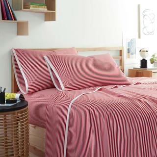 Clean AF Antimicrobial Pinstripe 4-Piece Sheet Set