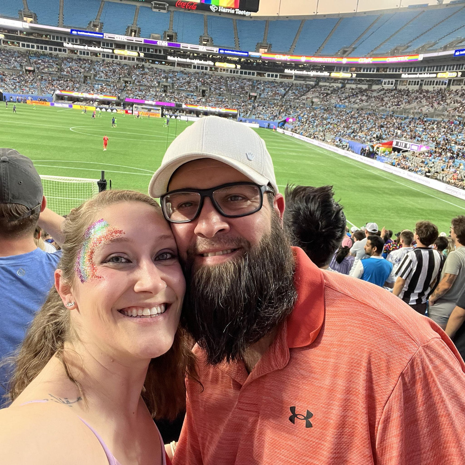 Our first futbol game! Charlotte FC vs LA Galaxy