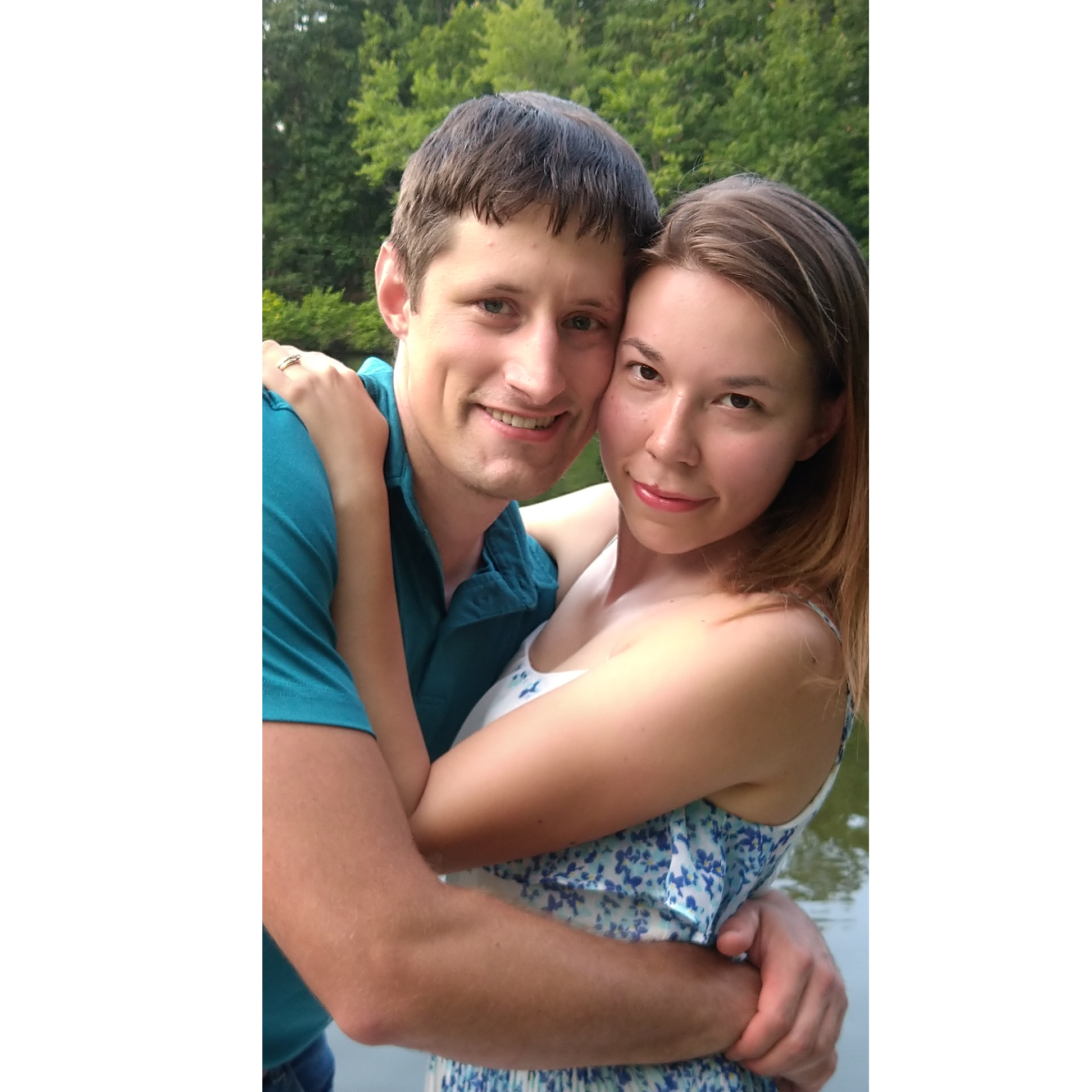 A photo taken the day after our engagement