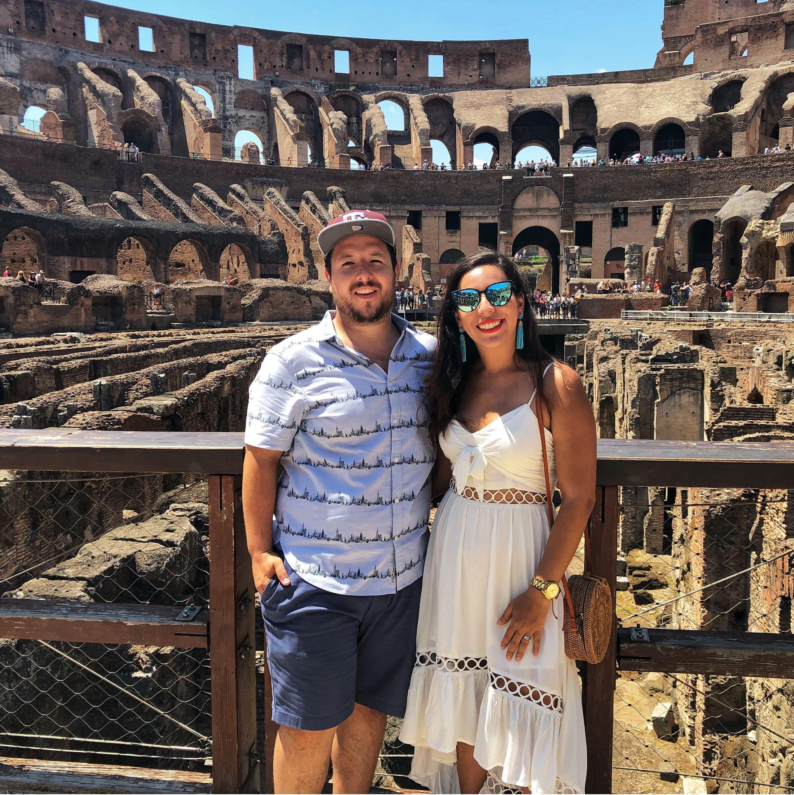 First Wonder of the World - the Coliseum in Rome, Italy