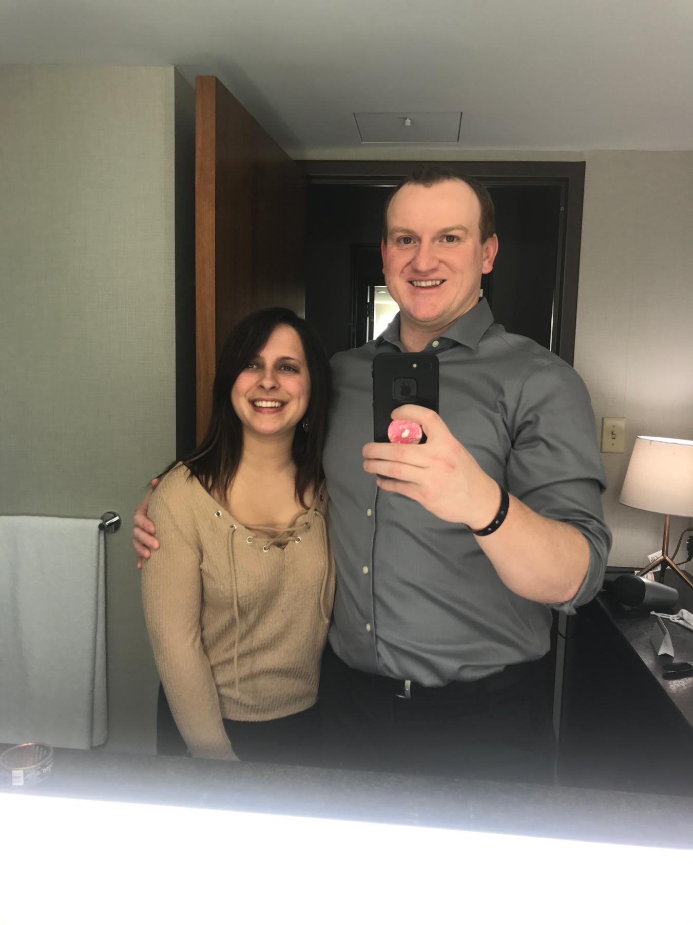 Our first year together 1️⃣💕 we celebrated in Minneapolis and had the most incredible steak dinner!