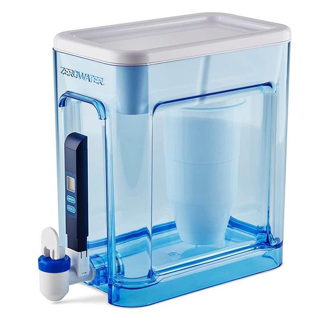 ZeroWater 22 Cup Ready-Read 5-Stage Water Filter Dispenser, NSF Certified to Reduce Lead and PFOA/PFOS, Instant TDS Read Out